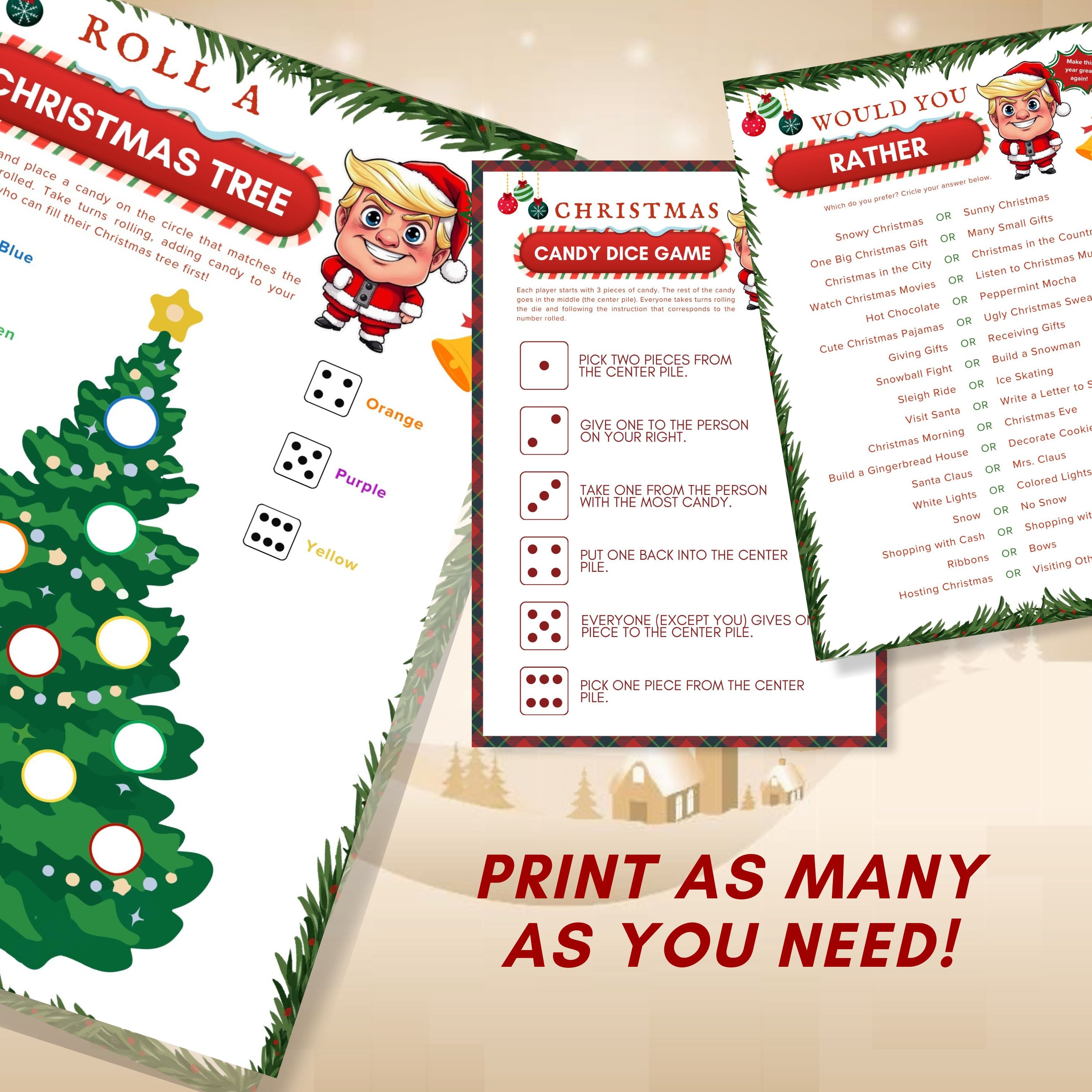 Christmas Activities & Games for Kids – Printable Holiday Worksheets, Classroom Games, I-Spy, Mazes, Crossword, Party Bundle PDF