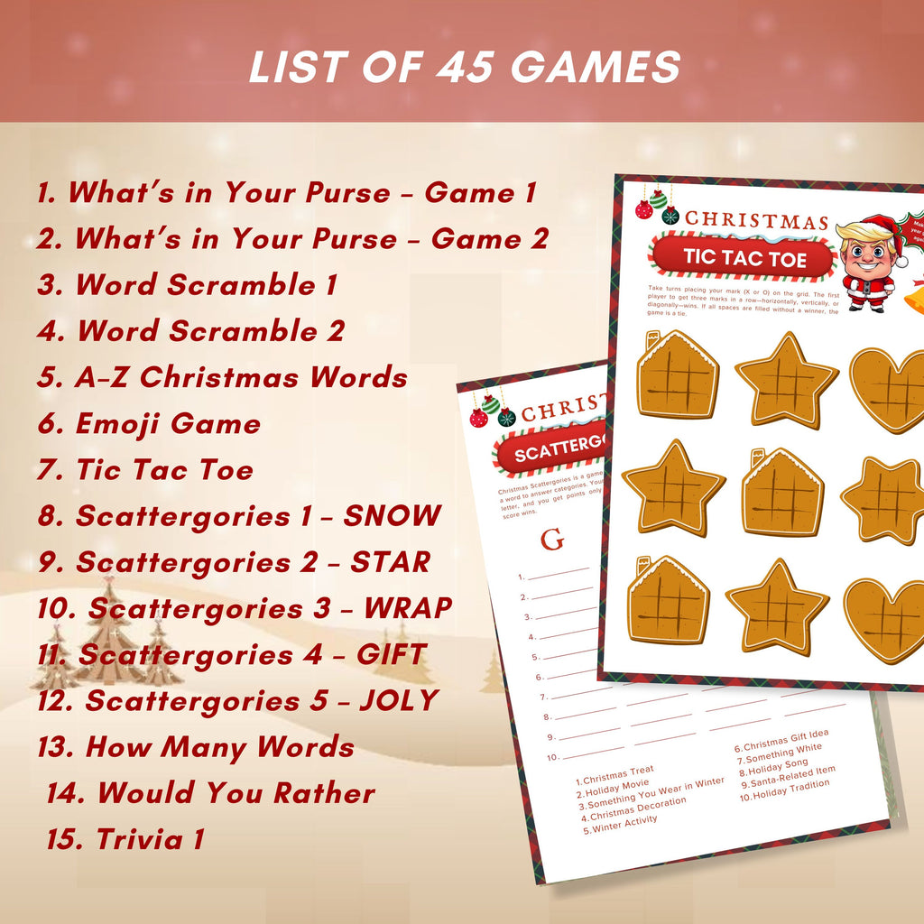 Christmas Activities & Games for Kids – Printable Holiday Worksheets, Classroom Games, I-Spy, Mazes, Crossword, Party Bundle PDF