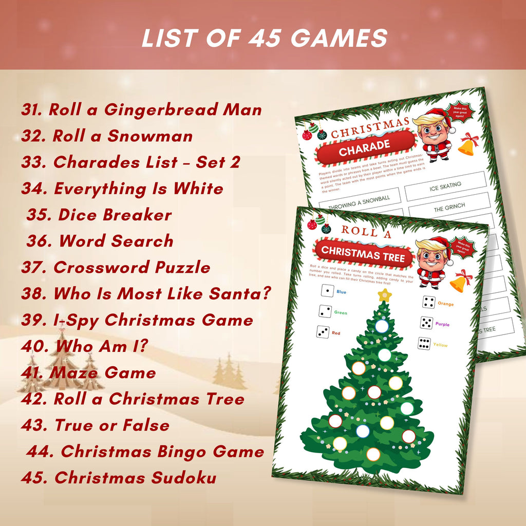 Christmas Activities & Games for Kids – Printable Holiday Worksheets, Classroom Games, I-Spy, Mazes, Crossword, Party Bundle PDF